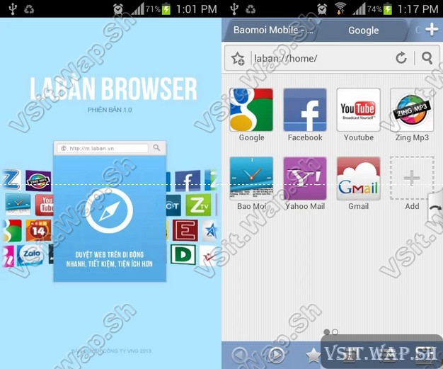 Laban Browser cho Android - Trình duyệt web miễn phí Ảnh từ Laban Browser cho Android - Trình duyệt web miễn phí